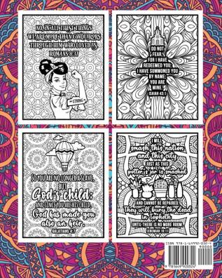 Devotions for Women Coloring Book: Empowering Bible Verses Scripture and Psalms for Anxiety Relief. Christian Gift Idea.