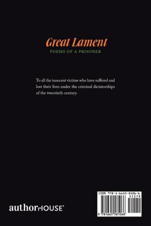 Great Lament: Poems of a Prisoner