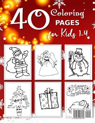 CHRISTMAS Coloring Book for Kids Ages 1-4