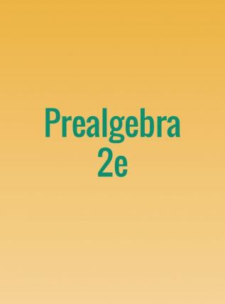 Prealgebra 2e