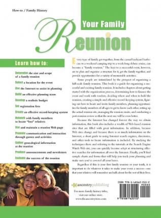 Your Family Reunion: How to Plan It Organize It and Enjoy It