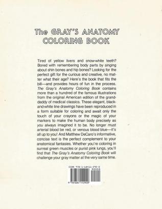 Gray's Anatomy Coloring Book