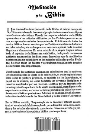 Meditacion y la Biblia/ Meditation and the Bible (Spanish Edition)