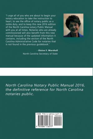 North Carolina Notary Public Manual 2016