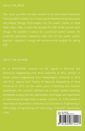 GENERATION EXPANSION PLANNING FOR TAMILNADU AIMING A LOW CARBON FUTURE