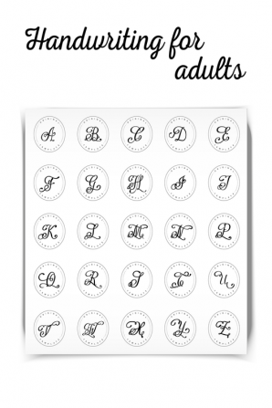 Handwriting for adults : Practice handwriting guide for adults Introduction to calligraphy Practice handwriting for adults