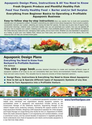 Aquaponic Design Plans Everything You Needs to Know: from BACKYARD to PROFITABLE BUSINESS