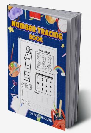 NUMBER TRACING BOOK FOR PRESCHOLARS : – Math Activity BookNumber tracing workbookPreschool Numbers Tracing for kids ages 3-5Easy math for kids