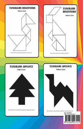 Tangram Book for Kids : Tangrams Patterns Tanagram Puzzles for Kids Educational and Fun Tangram Activity Book