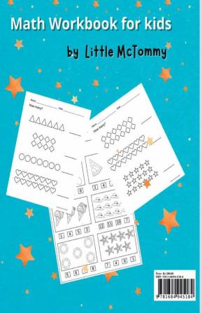 Kindergarten Math Workbook : Worksheets + Addition and Subtraction Activities for Kindergarten and 1st Grade Workbook Age 5-7