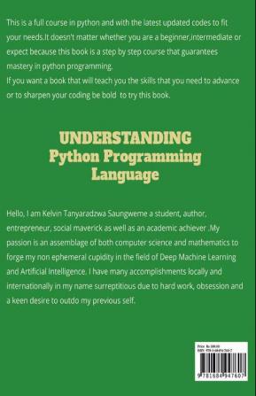 Understanding Python Programming Language : Programming made easy