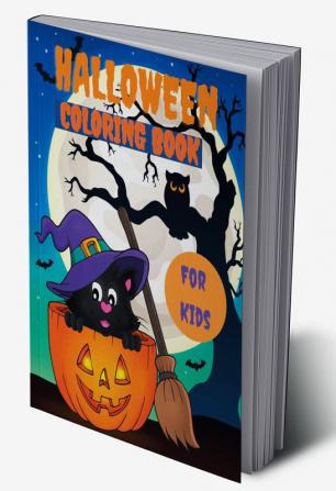 Halloween Coloring Book For Kids : With 48 Spooky Cute Illustrations and Color By Numbers for Toddlers Trick or Treat.