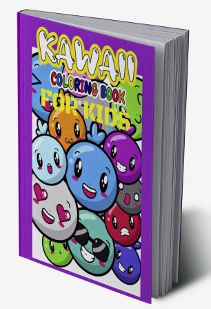 Kawaii Coloring Book For Kids : Sweet Coloring Book Overloaded with Cuteness | Fun and Relaxing Kawaii Coloring Pages with 59 Images