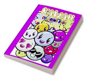 Kawaii Coloring Book For Kids : Sweet Coloring Book Overloaded with Cuteness | Fun and Relaxing Kawaii Coloring Pages with 59 Images