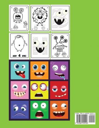 Monsters Coloring Book: A Scary and Fun Coloring and Activity Book for Children including Monster Alphabet