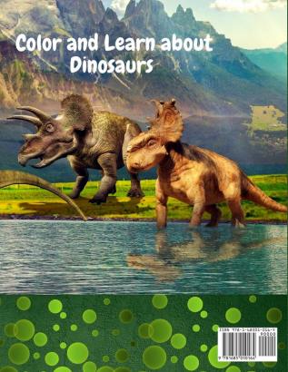 Dinosaur Coloring Book: Great Coloring Book for Kids with Dinosaur Facts Perfect gift for any age