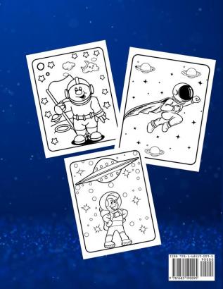 Astronaut Coloring Book for Kids: Fun and Unique Coloring Book for Kids Ages 4-8 With Cute Illustrations of Astronauts Planets Space Ships