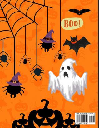 Halloween ABC Handwriting Workbook: Learn Alphabet Activity Book for Kids Ages 3-5 4-8 Trace Letters Book for Preschoolers Pre K Kindergarten