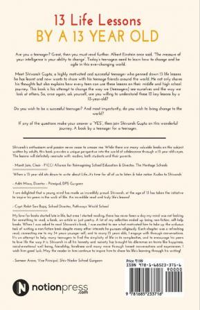 13 Life Lessons By A 13 Year Old: A Book By A Teenager For A Teenager
