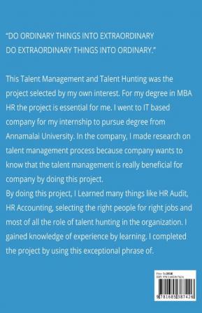 TALENT HUNTING AND TALENT MANAGEMENT