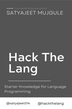 Hack The Lang : Introduction To Language Programming | Starter Guide.