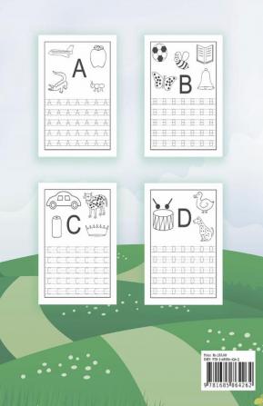 Trace Letters of the Alphabet : Preschool Practice Handwriting Workbook for Pre K Kindergarten and Kids Ages 3-5. ABC print handwriting book