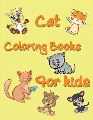 Cat Coloring Books for Kids : Cute Cats and Kittens Coloring Activity Book