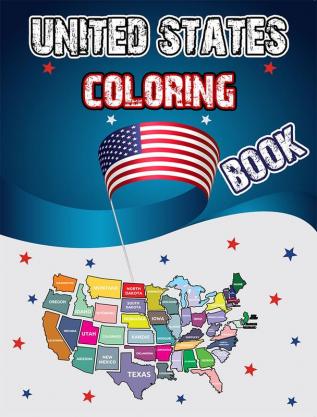 United States Coloring Book : Dover History Coloring Book Educational Geography Workbook 50 States Activity Book USA Coloring Book