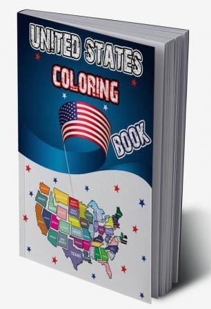 United States Coloring Book : Dover History Coloring Book Educational Geography Workbook 50 States Activity Book USA Coloring Book