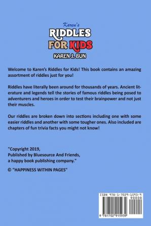 Karen's Riddles For Kids: Trick Questions And Fun Facts For The Young Ones