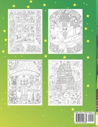 Fairy houses and fairy doors coloring book