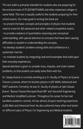 LINEAR MOMENTUM AND COLLISIONS : MECHANICS