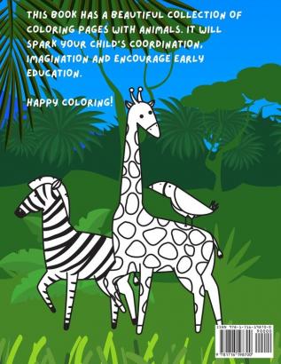 My First Coloring Book: Animals for Toddlers