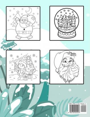 Cute Santa Coloring Book For Kids