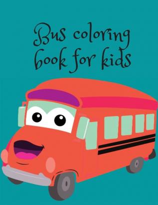 Bus coloring book for kids