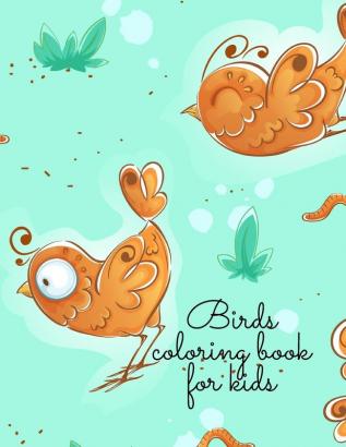 Birds coloring book for kids