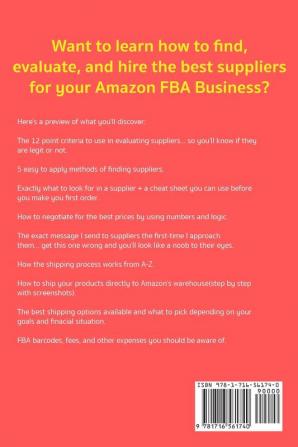 FBA Product Sourcing Blueprint (Amazon Fba Business)