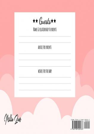 Baby Shower Guest Book: Stork Delivers Baby Girl Pink - Baby Shower Party Guest Book Gift For Family & Friends & Guests To Sign and Leave Their Best Messages and Wishes Includes Gifts Log