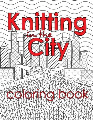 Knitting in the City Coloring Book: 8