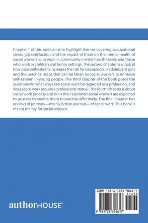 Occupational Stress Job Satisfaction Mental Health Adolescents Depression and the Professionalisation of Social Work