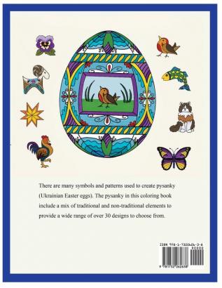 Pysanky Easter Egg Coloring Book: Easter Adult Coloring Book