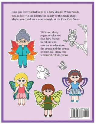 Fairy Village Coloring Book: A coloring book with fairy paper dolls