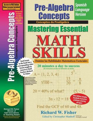 Pre-Algebra Concepts Mastering Essential Math Skills Spanish Language Version