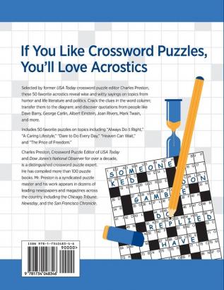 Quote Acrostic Favorites: Features 50 Rewarding Puzzles: 7 (Puzzle Books for Fun)