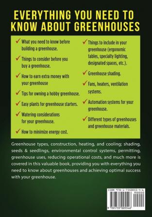 Greenhouse Types Designs and Energy Management