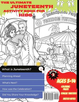 The Ultimate Juneteenth Activity Book For Kids & Young Scholars - ELA U.S. History and Art Freedom Day Activities for Kids Grades 2 to 6 - Black History