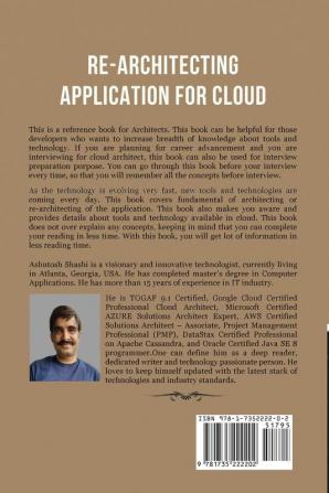 Re-Architecting Application for Cloud