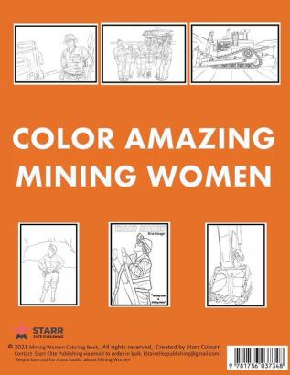 Mining Women Coloring Book