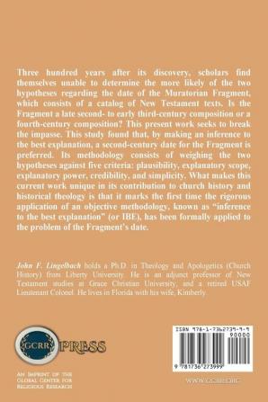 The Date of the Muratorian Fragment: An Inference to the Best Explanation