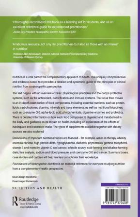 Foundations of Naturopathic Nutrition